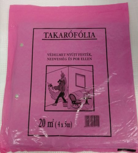 TAKARÓFÓLIA NORMÁL 20M2 (PIROS)