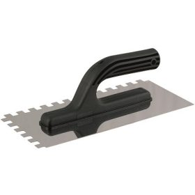   GLETTELŐ ROZSDAMENTES FOGAZOTT MŰANYAG NYÉLLEL 10MM/13CM/28CM